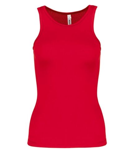 Débardeur de sport - Femme - PA442 - rouge