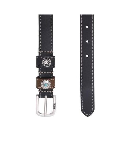 Ceinture noire femme diesel b-texa belt