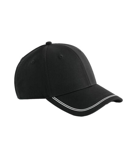Casquette De Baseball Match Day Noir Blanc Beechfield