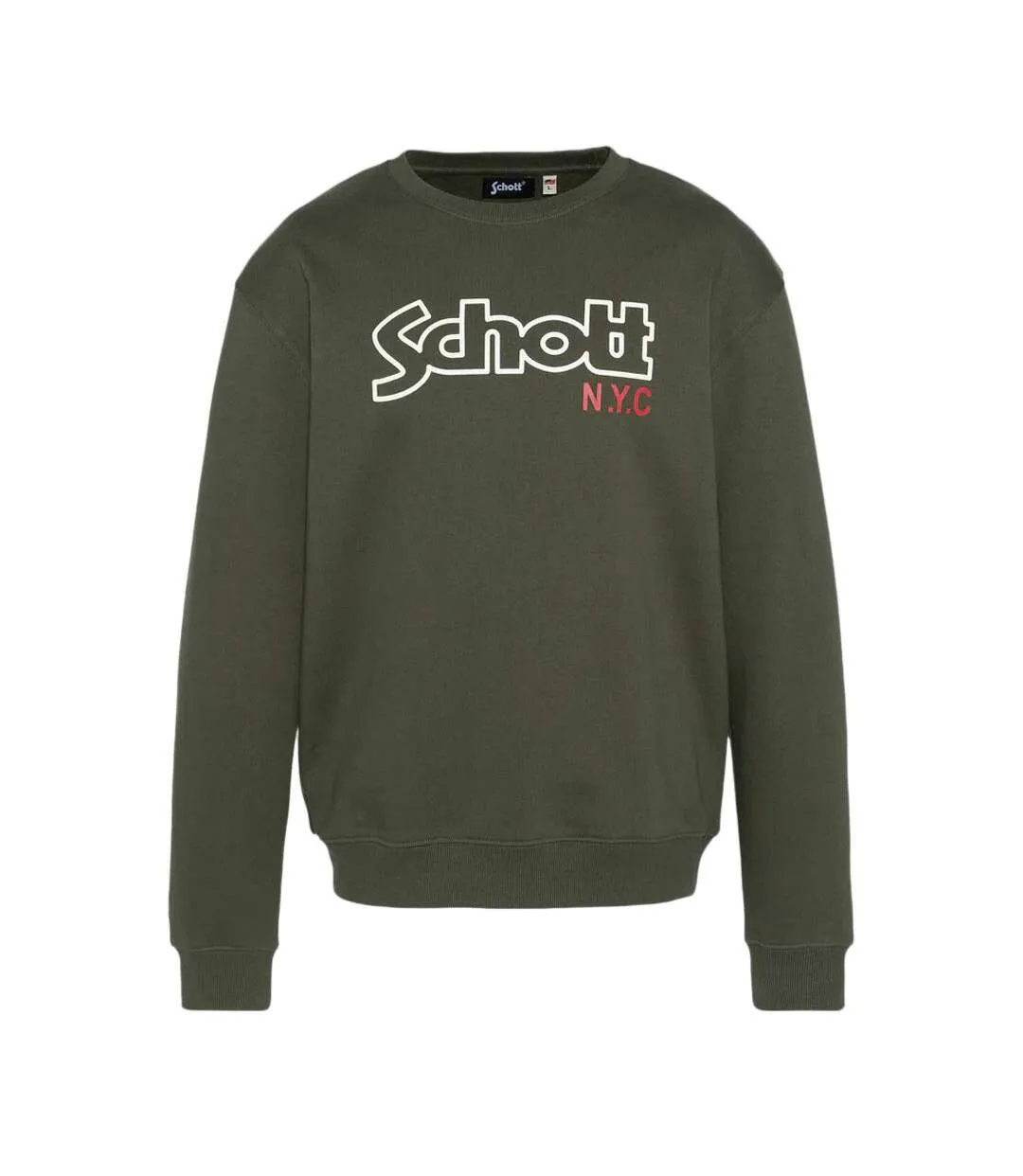 Sweat kaki homme schott stanley-1