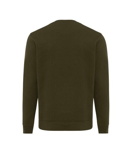 Unisex adult etosha recycled cotton lightweight sweatshirt khaki green Iqoniq