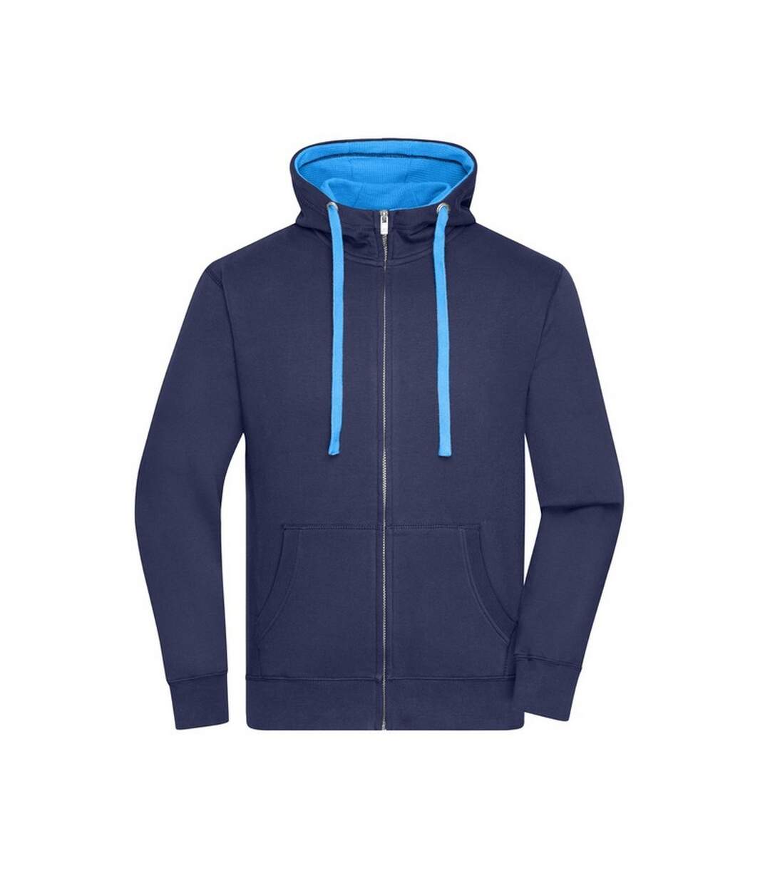 Veste À Capuche Lifestyle Homme Bleu Marine Cobalt James And Nicholson-1