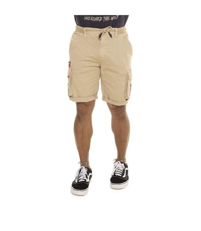 Bermuda homme avec ceinture élastiquée et patchs Piston Vondutch