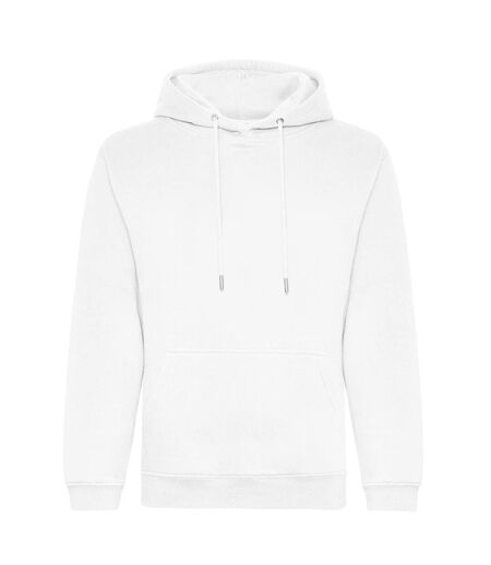 Mens organic hoodie arctic white Awdis