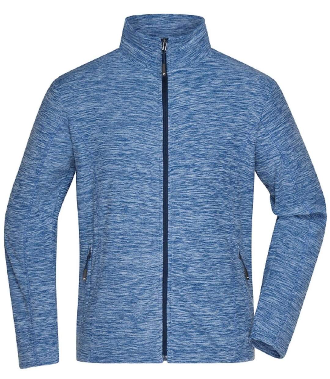 Veste polaire zippée - Homme - JN770 - bleu mélange-1