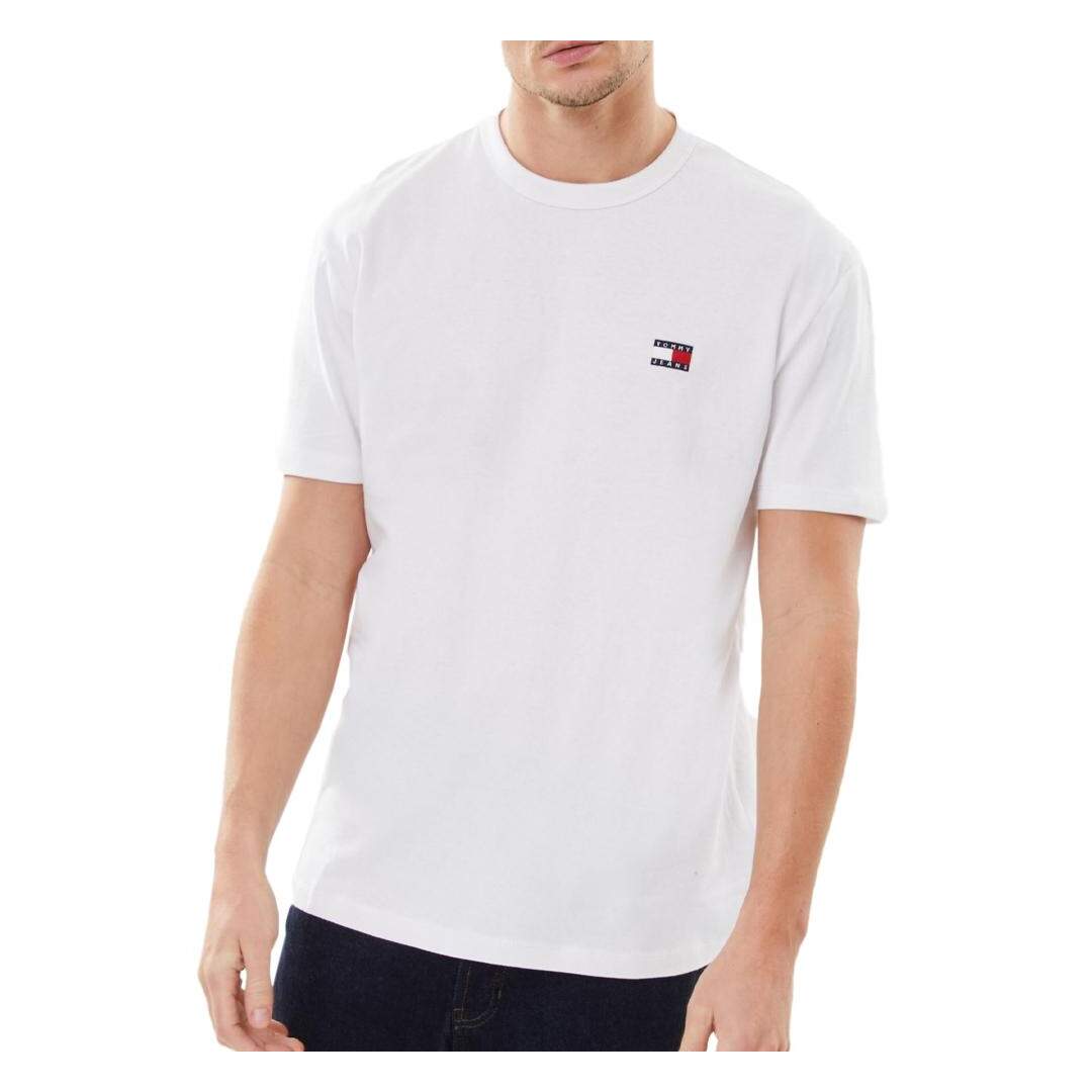 T-shirt Blanc Homme Tommy Hilfiger Badge - L-1