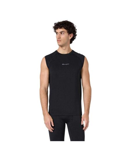 Haut Sans Manches Motif/style Logo Sur Poitrine Homme Noir Champion
