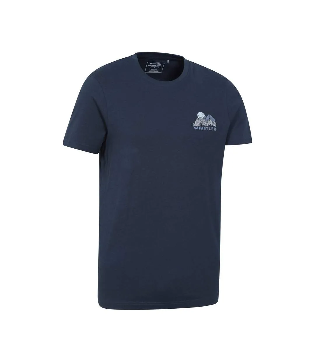 T-shirt Manches Courtes Motif/style Graphique Whistler Homme Bleu Marine Mountain Warehouse-4