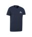 T-shirt Manches Courtes Motif/style Graphique Whistler Homme Bleu Marine Mountain Warehouse-4