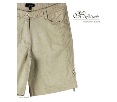MAYFLOWER MINDY1 : Short en lin pour femme au confort modulable