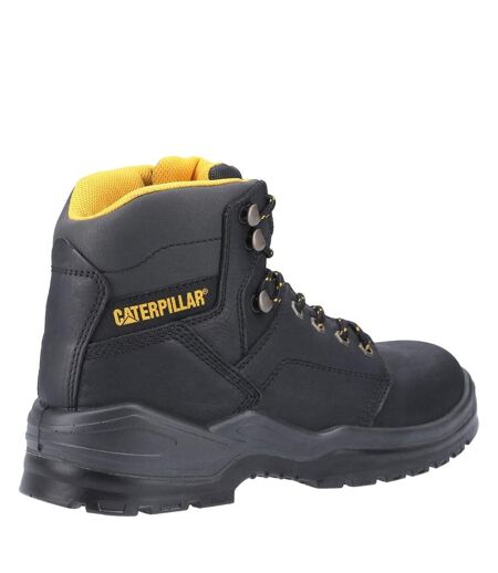 Mens Striver Lace Up Injected Leather Safety Boot Black Caterpillar