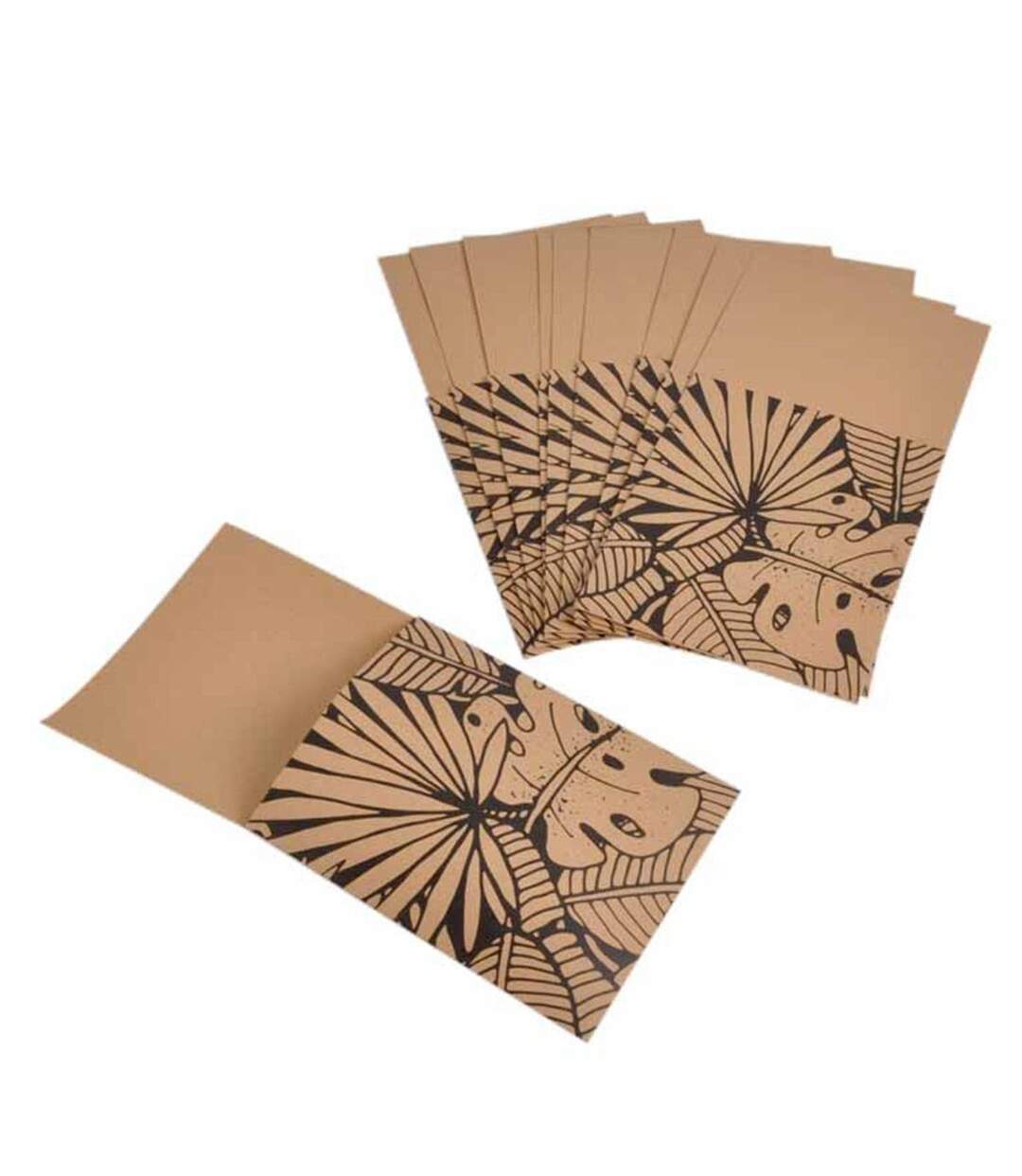 Lot de 12 Range-Couverts Fresh Green 19cm Naturel-1