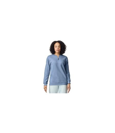 Sweat Softstyle Adulte Bleu De Gris Gildan