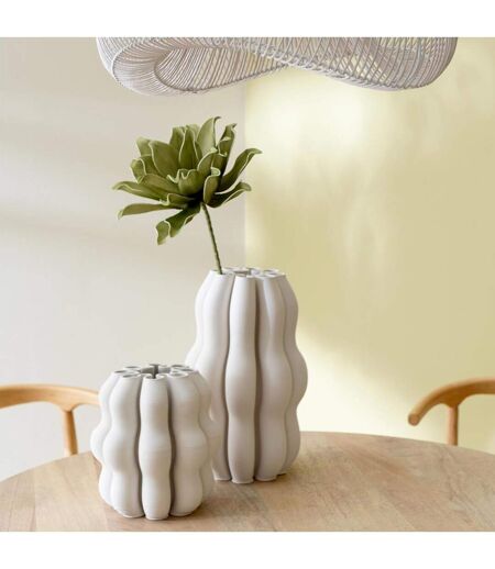 Vase Design en Céramique Naos 40cm Beige