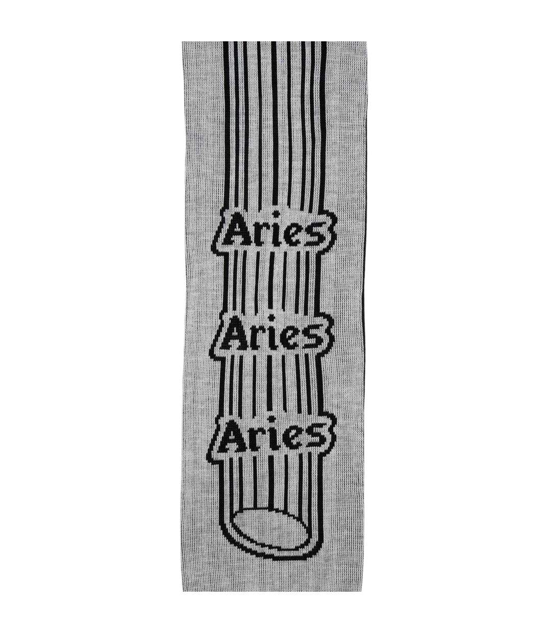 Écharpe Motif/style Colonne Homme Taille Unique Noir Aries-3