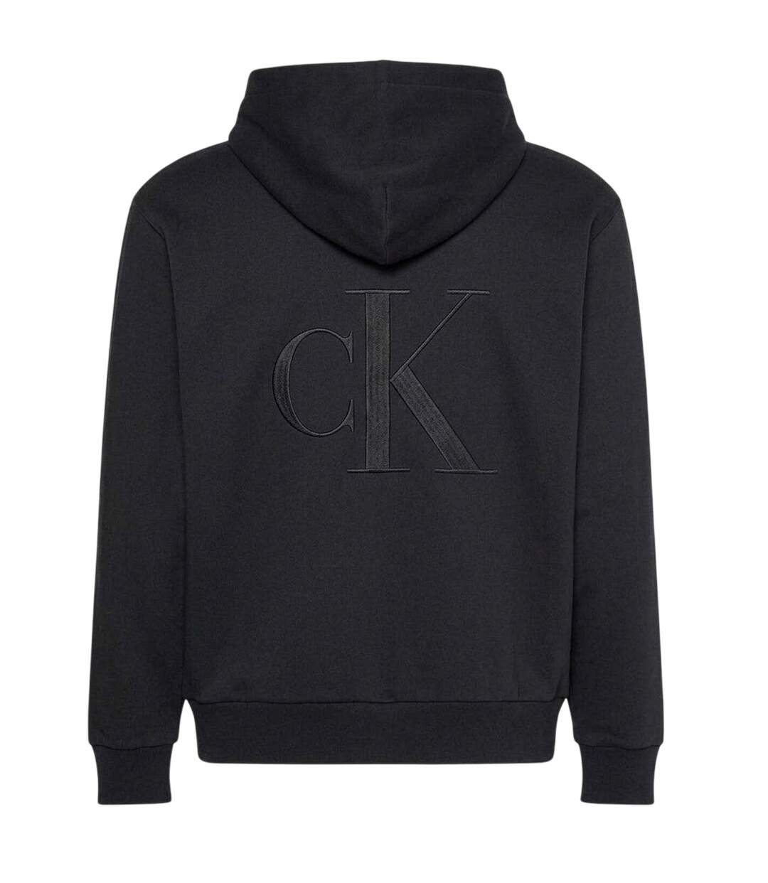 Mens Hoodie Black Calvin Klein-2