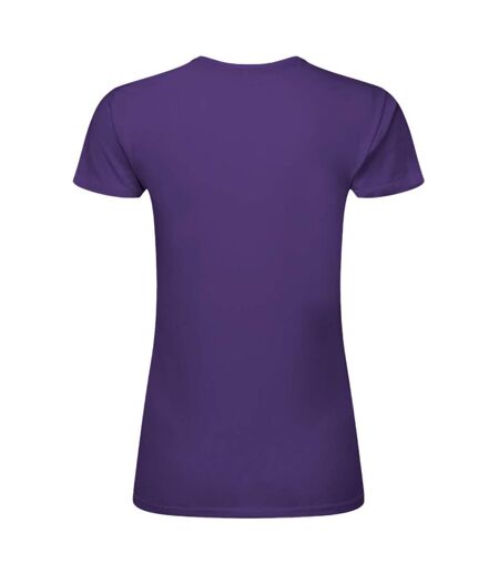 Womens/ladies Perfect Print Tee Purple SG