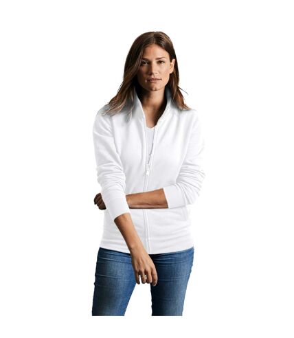 Russell Womens/Ladies Authentic Sweat Jacket (White)