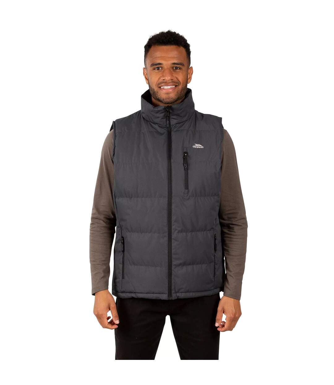 Doudoune Sans Manches Clasp Homme Gris Foncé Trespass-1