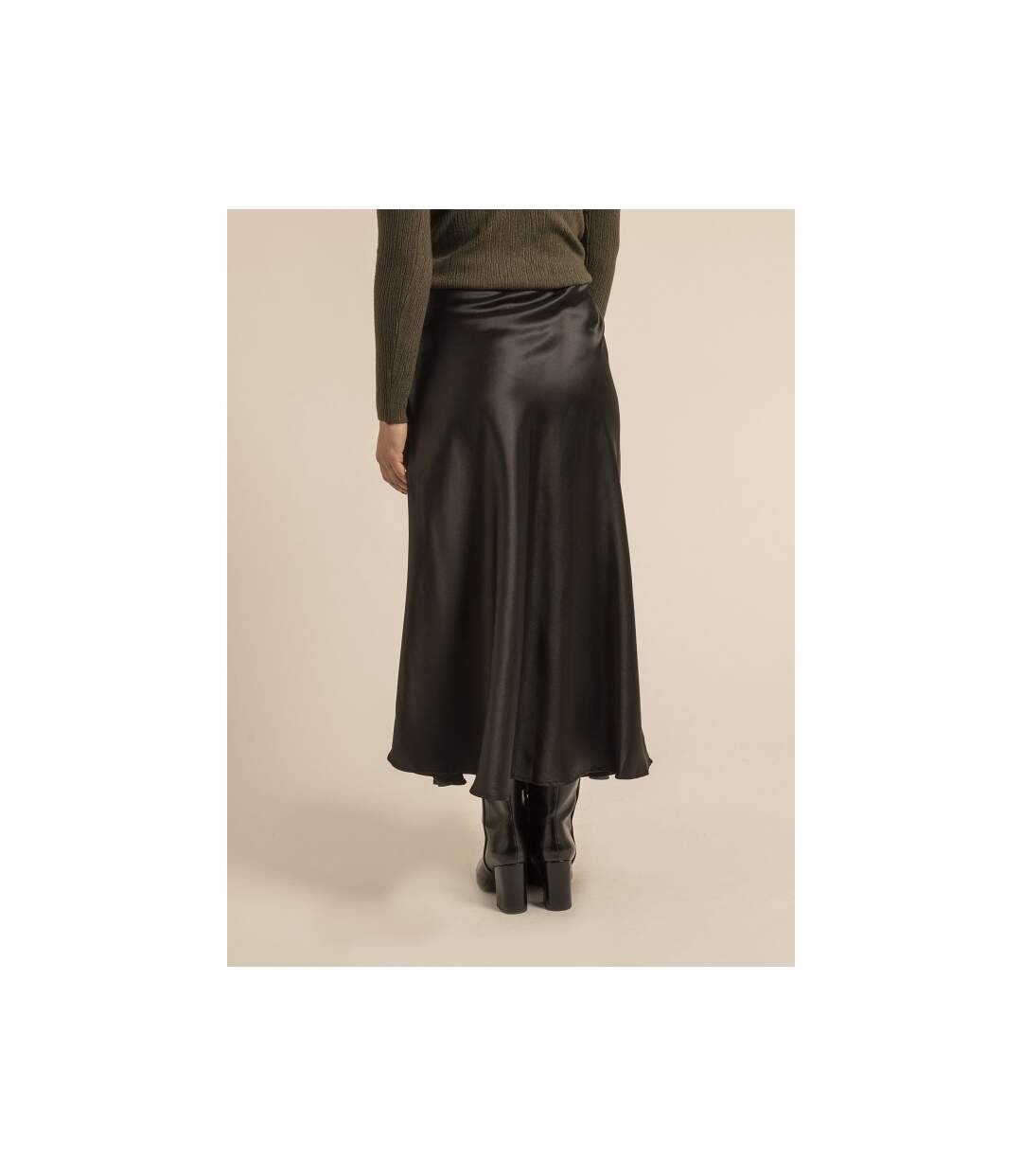 Jupe longue en satin XABATIA - Dona X Lisa-2