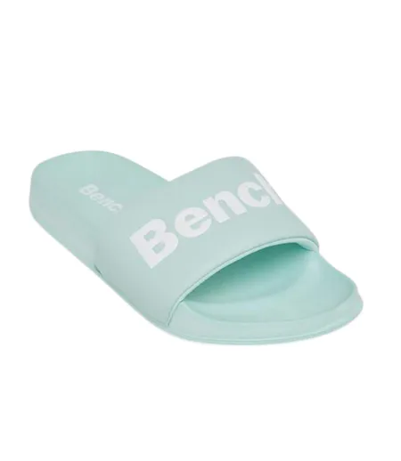 Womens/ladies Calypso Slides Light Blue Bench