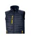 Doudoune Sans Manches Compass Homme Bleu Marine Jaune Result Genuine Recycled-2