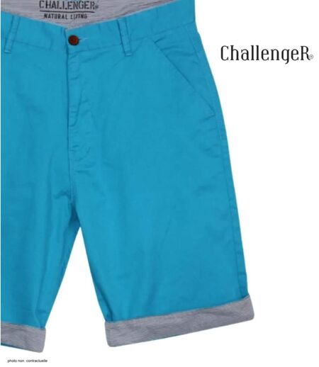 Bermuda uni avec revers CHALLENGER IBIZA1 : le short 100% coton au style casual chic