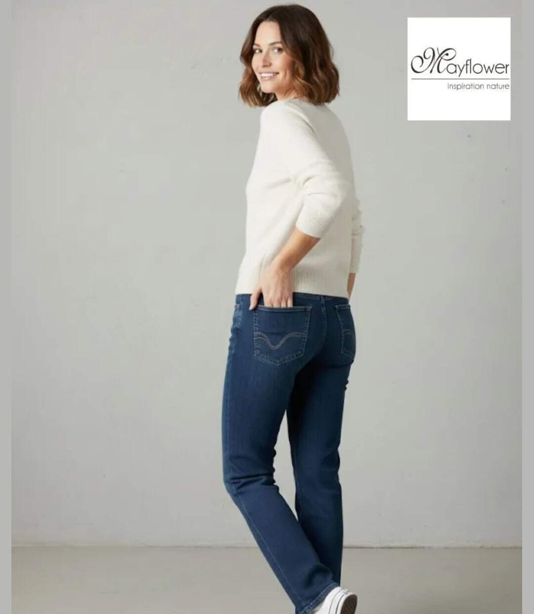 Jean Femme Confort Mayflower SOPHIA Taille Haute Extensible-1