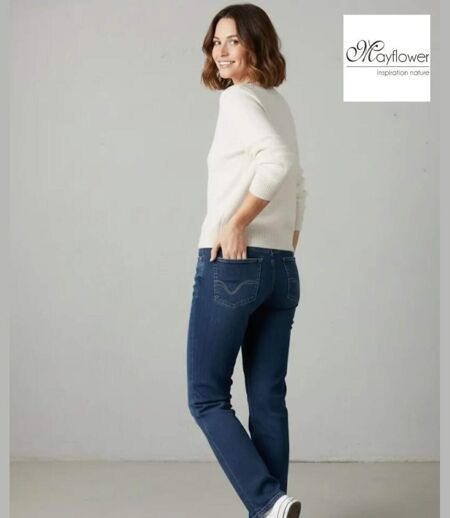 Jean Femme Confort Mayflower SOPHIA Taille Haute Extensible