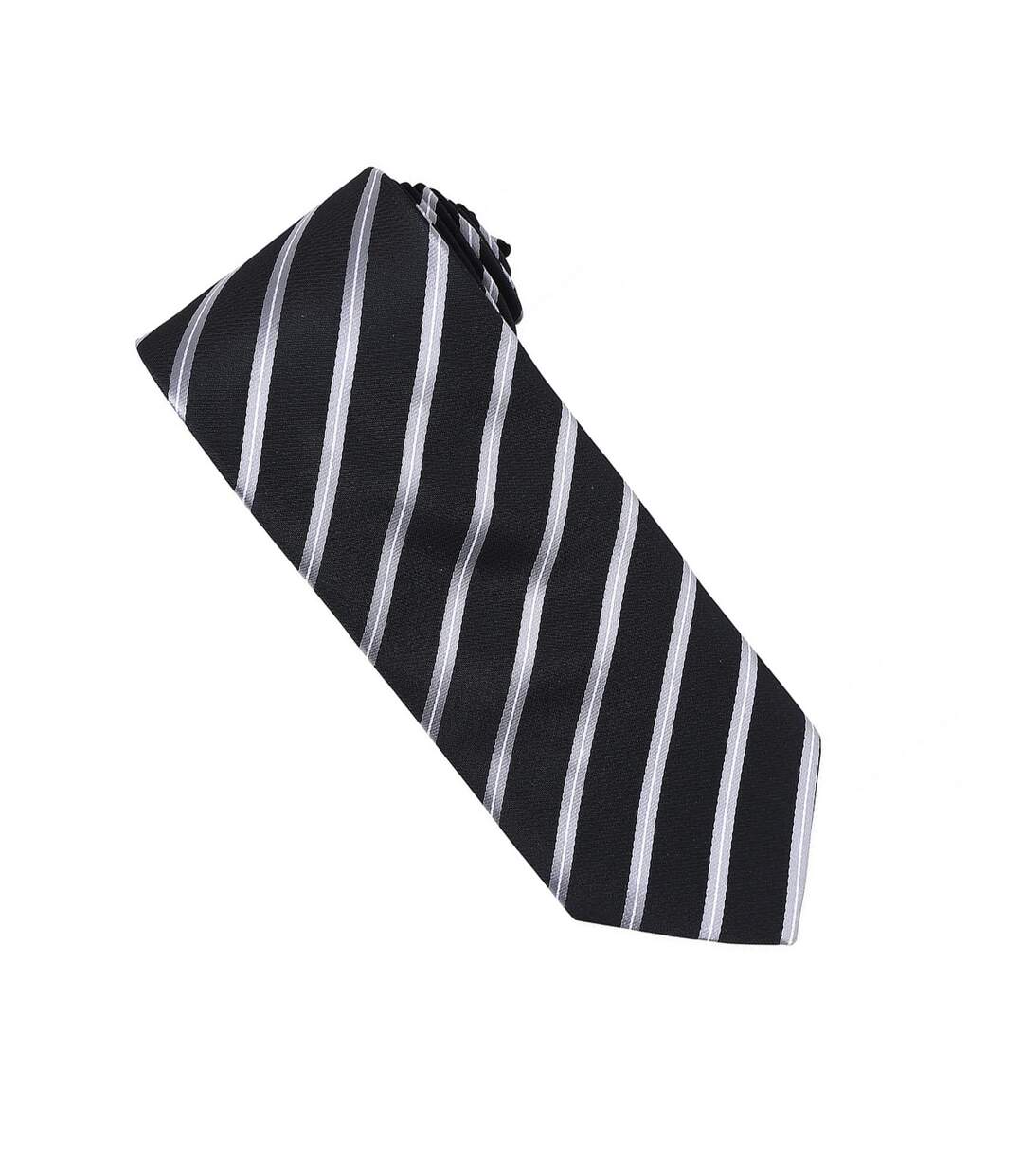 Cravate Taille Unique Noir Argenté Premier-2