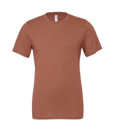 Unisex jersey crew neck t-shirt terracotta Bella + Canvas