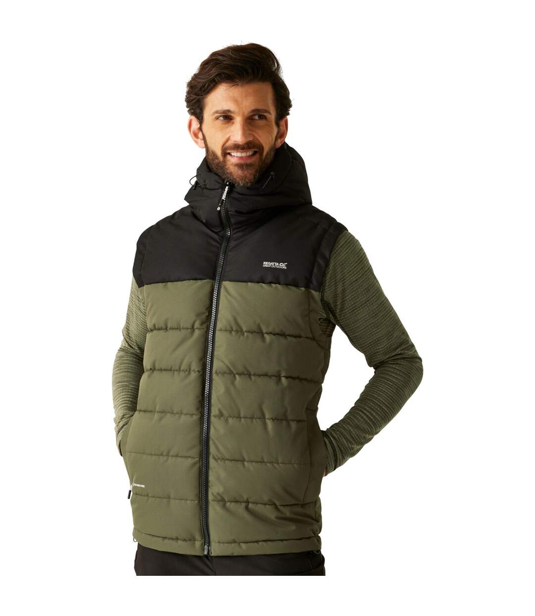 Mens Aldthorn Body Warmer Olive Night Black Regatta-1