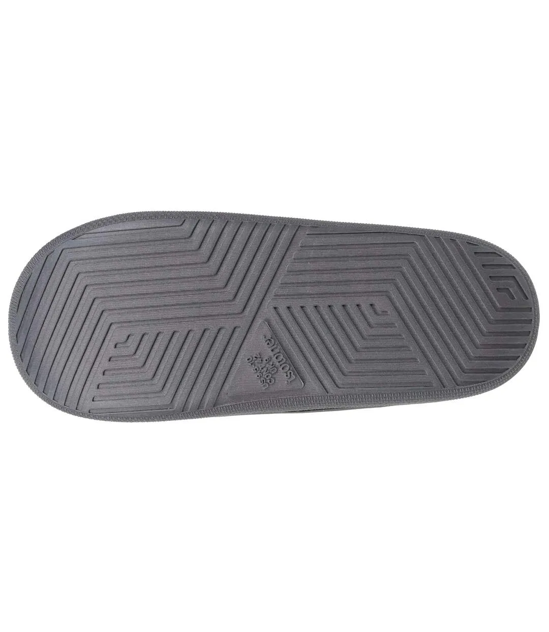 Isotoner Chaussons Mules homme velours ultra doux, semelle bloup xtra souple amortissante-4