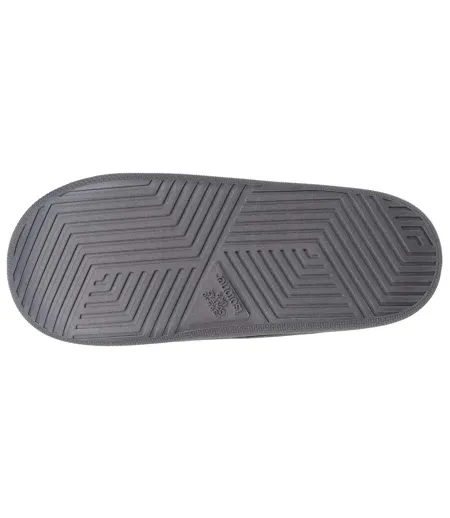 Isotoner Chaussons Mules homme velours ultra doux, semelle bloup xtra souple amortissante