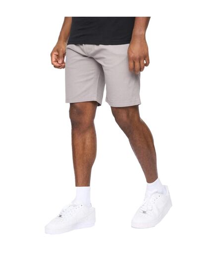 Mens Blansmoore Elasticated Waist Shorts Grey Crosshatch