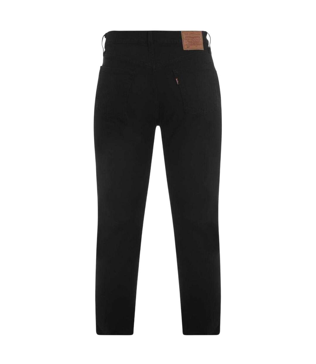 Womens/ladies Cotton Cropped Ankle Grazer Jeans Black Levis-3
