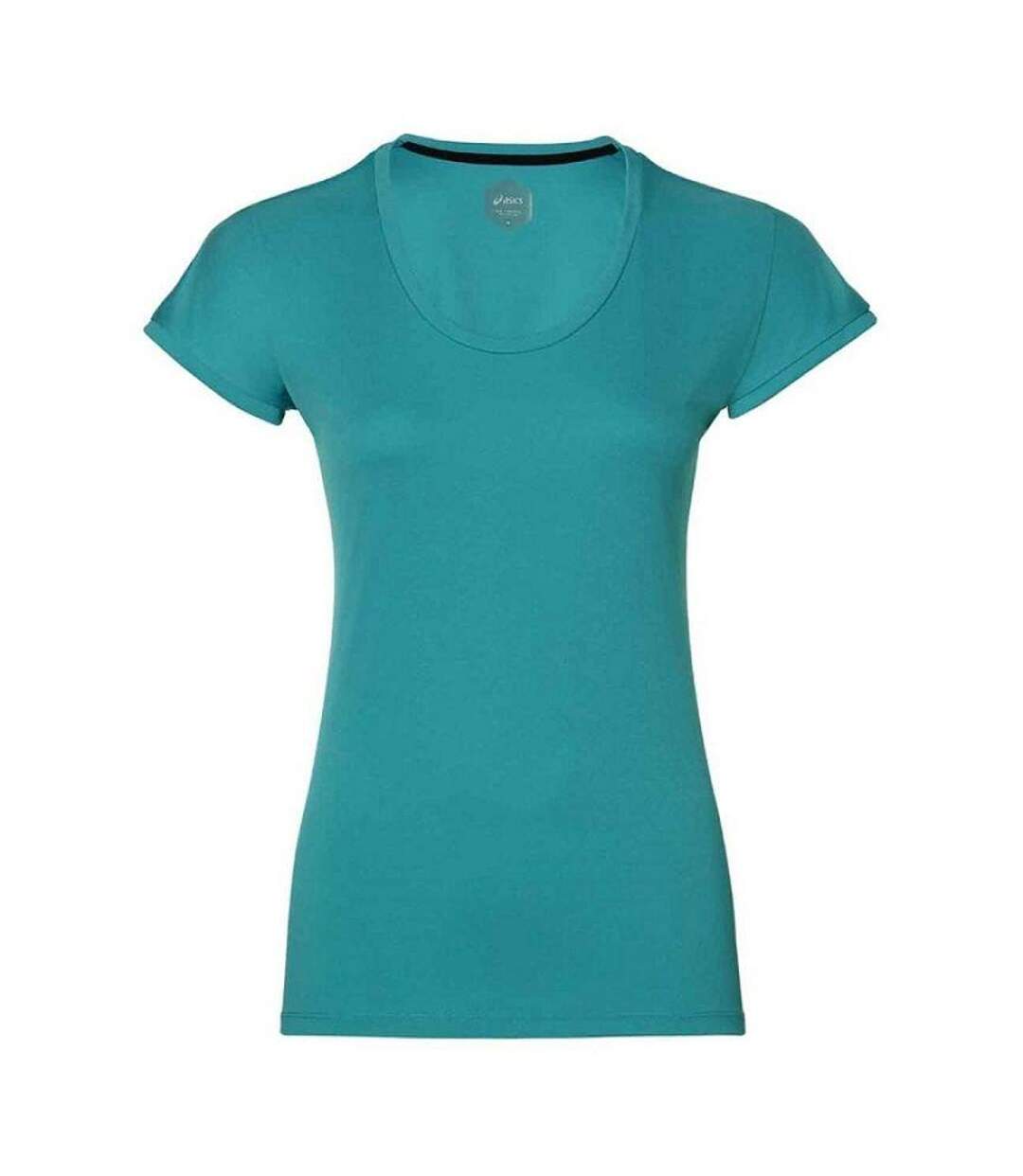 T-shirt Mancherons Femme Bleu Asics-1