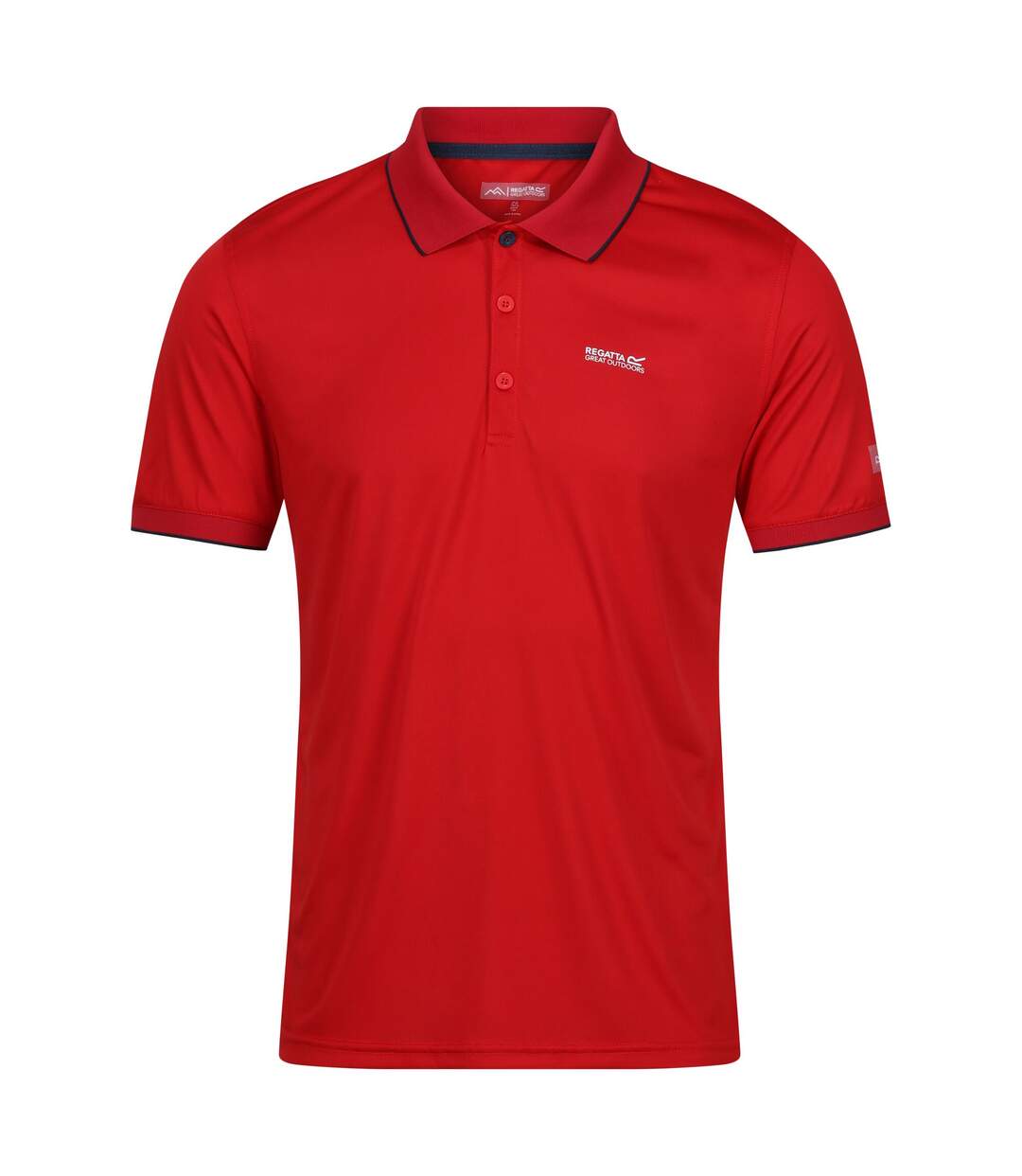 Mens Remex Ii Polo Shirt Danger Red Solid Regatta-1