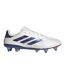 Mens Elite Leather Soft Ground Football Boots White Blue Adidas-1
