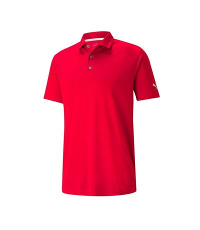 Polo de golf Rouge Homme Puma Gamer - L