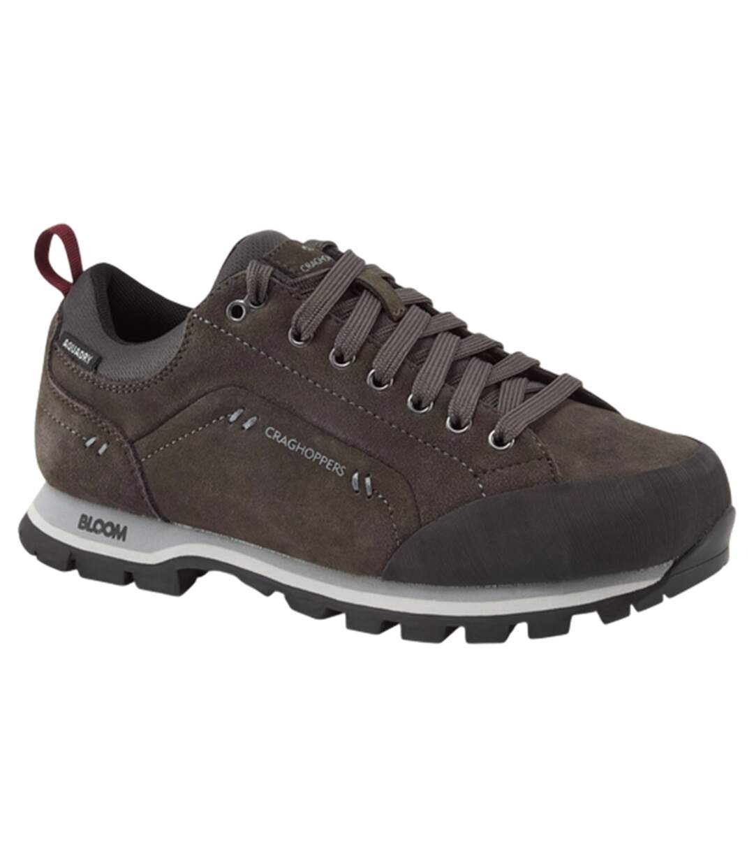 Mens Jacara 2 Leather Trainers Dark Grey Craghoppers-1