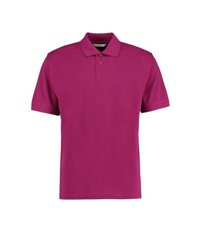 Mens klassic superwash 60°c classic polo shirt magenta Kustom Kit