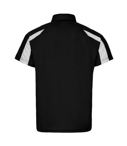 AWDis Cool Mens Contrast Polo Shirt (Jet Black/Arctic White) - UTPC7061
