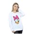 Disney Sweatshirt peint Daisy Duck Head Womens/Ladies (Blanc) - UTBI26956-2