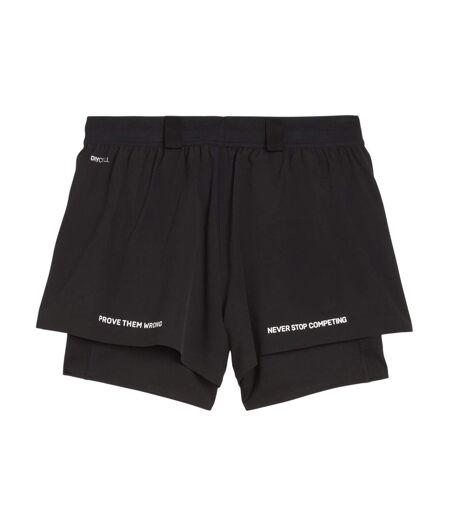 Mens Hyrox Performance 2 In 1 Running Shorts  Black Puma