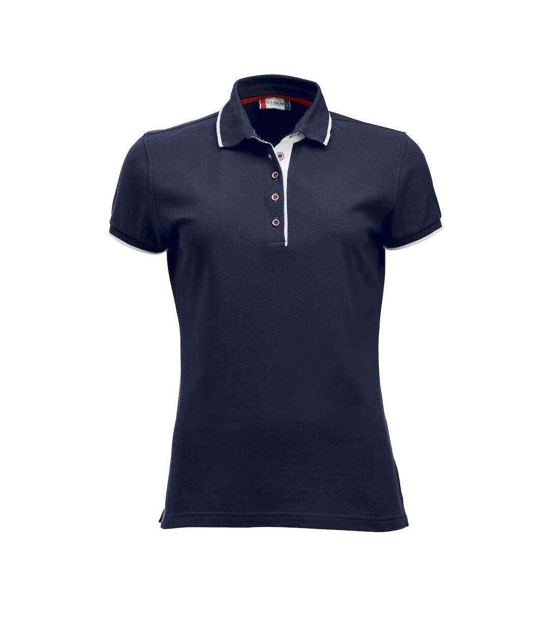 Womens/ladies seattle polo shirt dark navy Clique