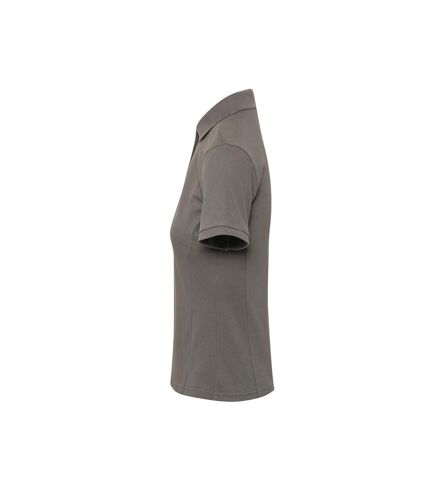Premier Womens/Ladies Coolchecker Plus Polo Shirt (Dark Grey)
