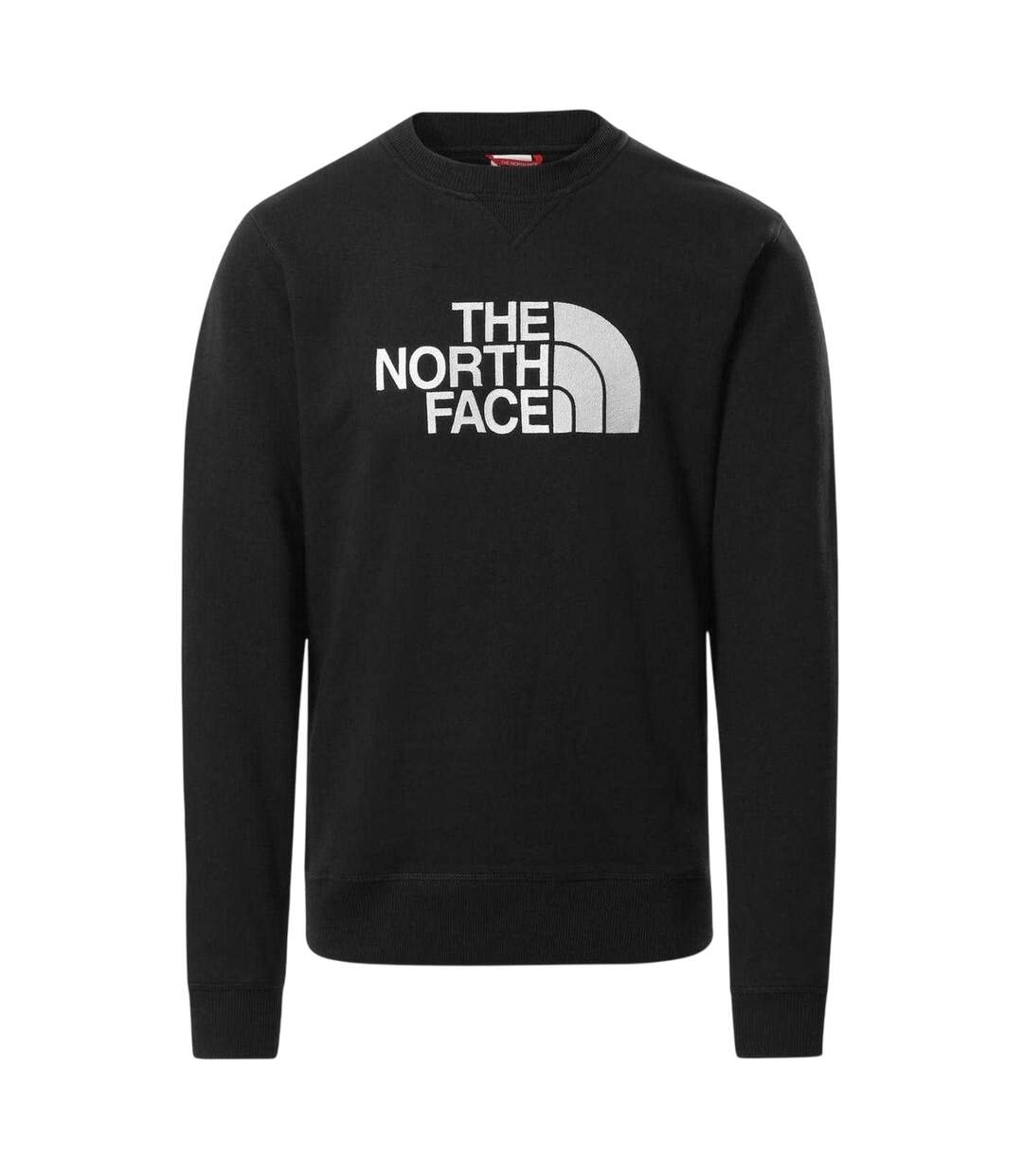 Mens Drew Peak Sweatshirt Black White The North Face-1