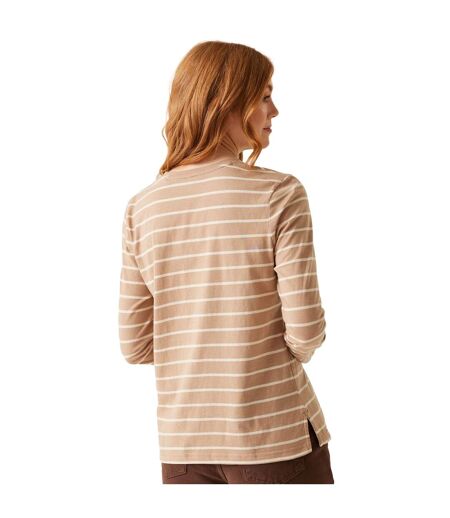 T-shirt Federica Femme Taupe Vanille Claire Regatta