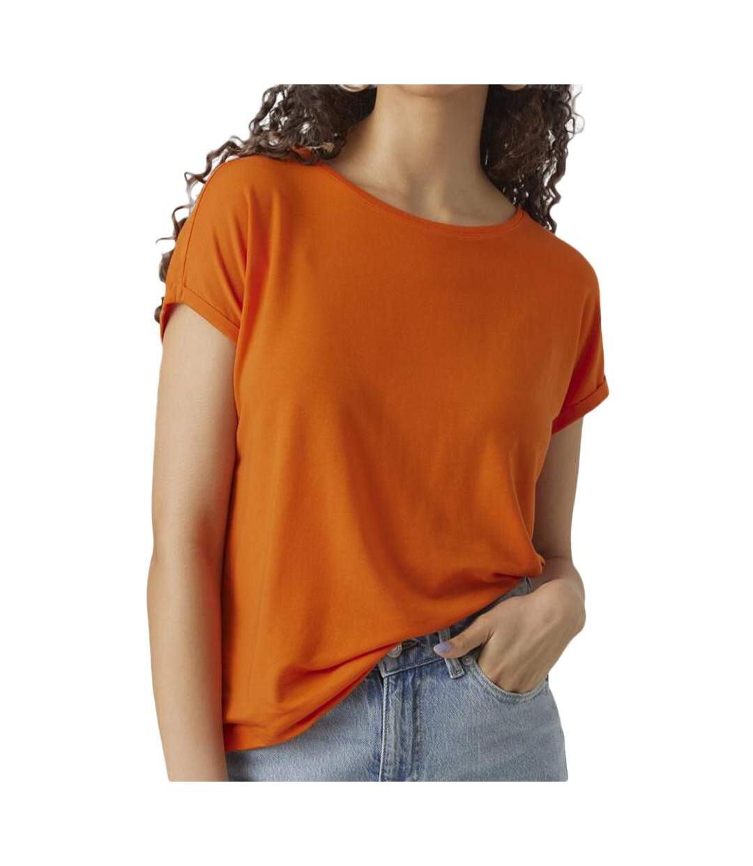 T-shirt Orange Femme Aware Vero Moda Ava - L